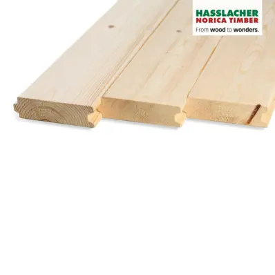 OBLOGA MASIVNA SMREKA, BRUNA BRANDSCHUTZ PROFIL, AB-VEH KVALITETA, 40 x 146 x 4000 mm - PAKET 1,752 m2