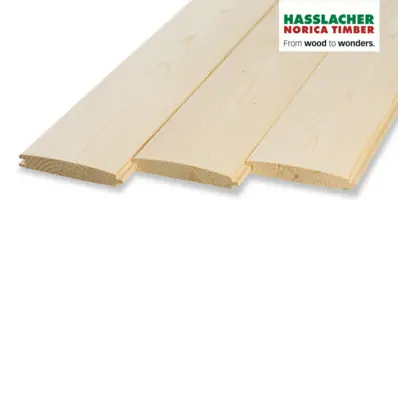 OBLOGA MASIVNA SMREKA, BRUNA - PROFIL D, AB-VEH KVALITETA, 24 x 116 x 4000 mm - PAKET 2,32 m2
