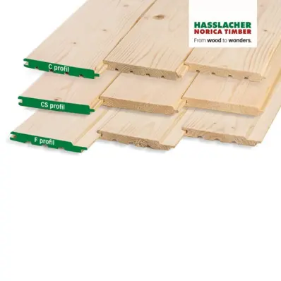 OBLOGA MASIVNA SMREKA, PROFIL F, AB-US KVALITETA, 12,5 x 96 x 4000 mm - PAKET 3,84 m2