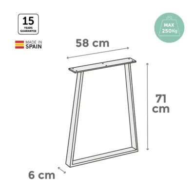 PODNOŽJE MIZNO ESTILO A - MODEL 916B ČRNO